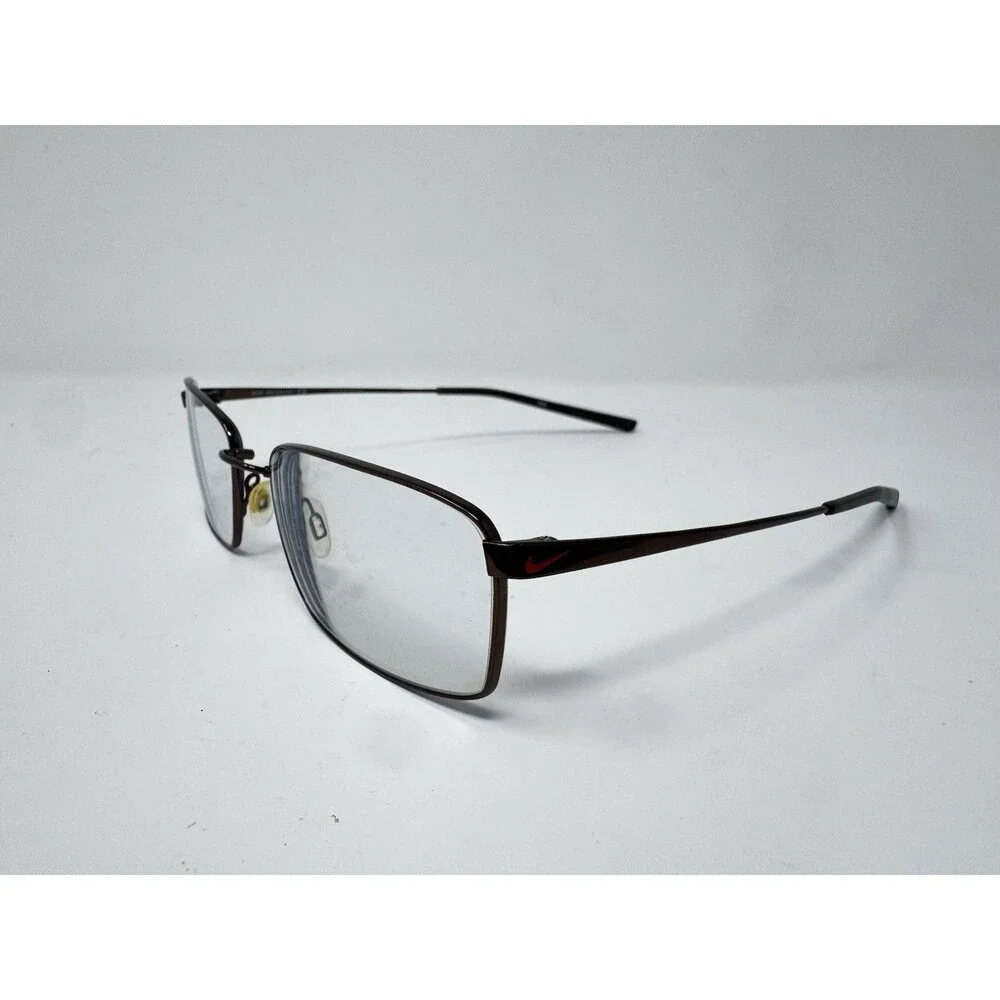 Nike 4196 241 Flexon Eyeglass Frames Brown Metal 56-18-145